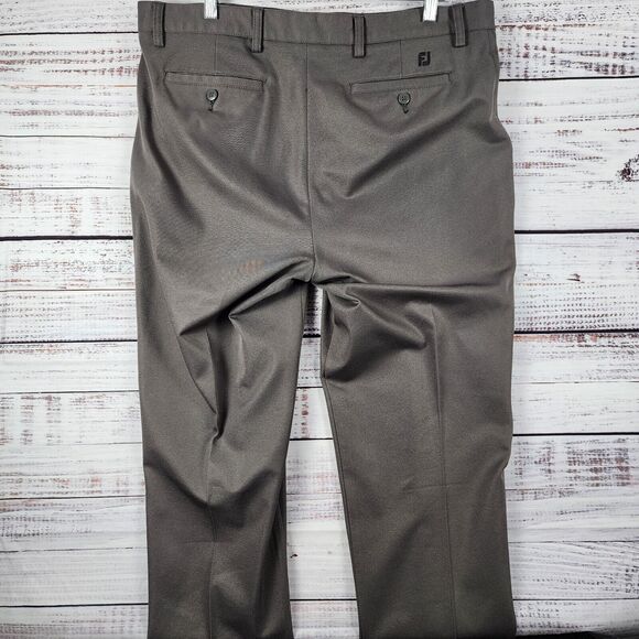 FootJoy Pants Mens 38x32 Dark Gray Athletic Fit Performance Stretch‎ Chinos FJ - Picture 2 of 10